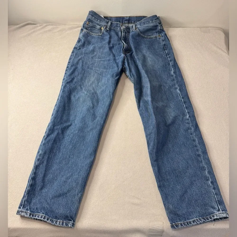 Mens Levi’s 550 Relaxed Fit Jeans 34x30